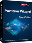 MiniTool Partition Wizard 無料版のイメージ上のラッピングボックス