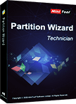 MiniTool Partition Wizard テクニシャン版のイメージ上のラッピングボックス