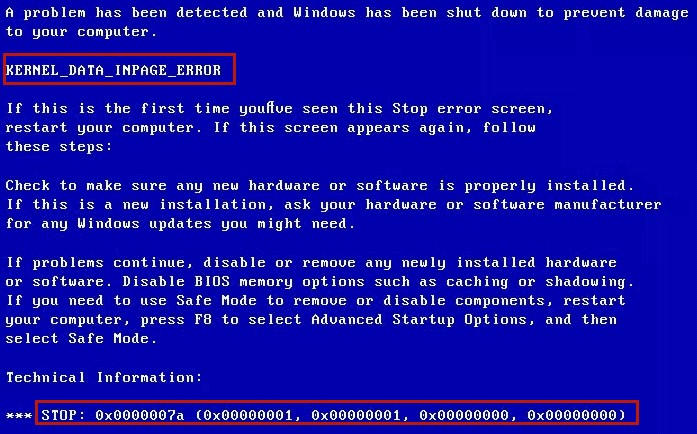 Windows 7/8/10の「KERNEL DATA INPAGE ERROR」を修復する十の対処法