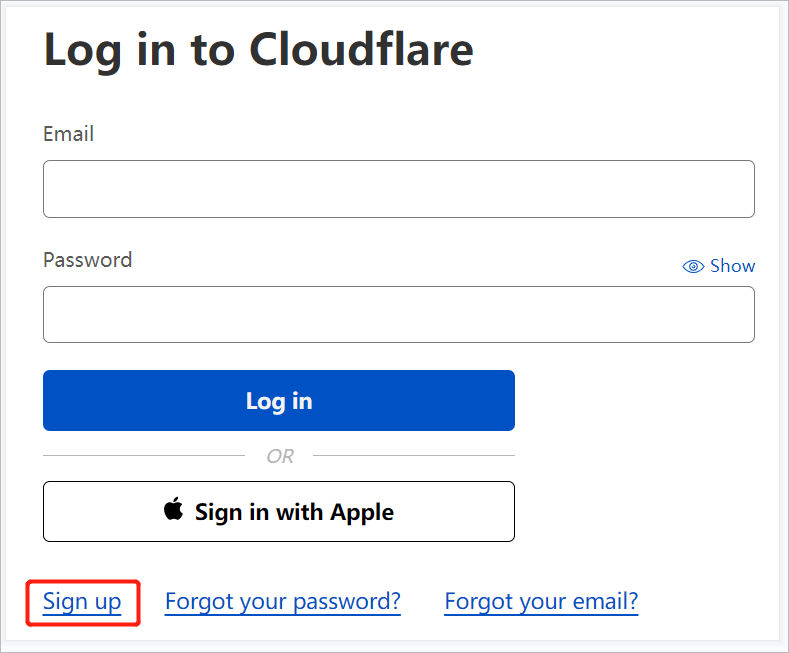 Cloudflare DNS にサインアップする