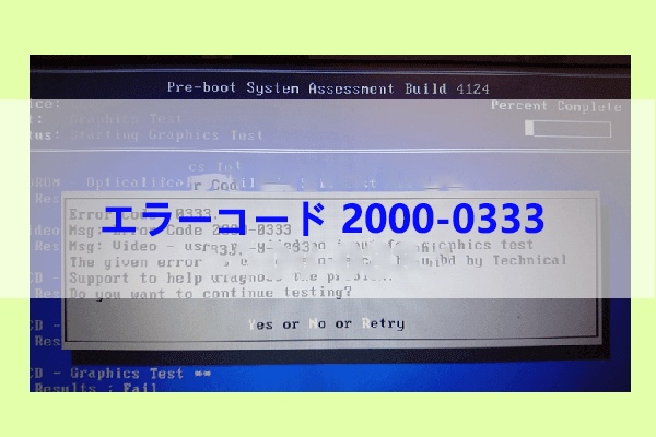 Dell ePSA 2000 0333 